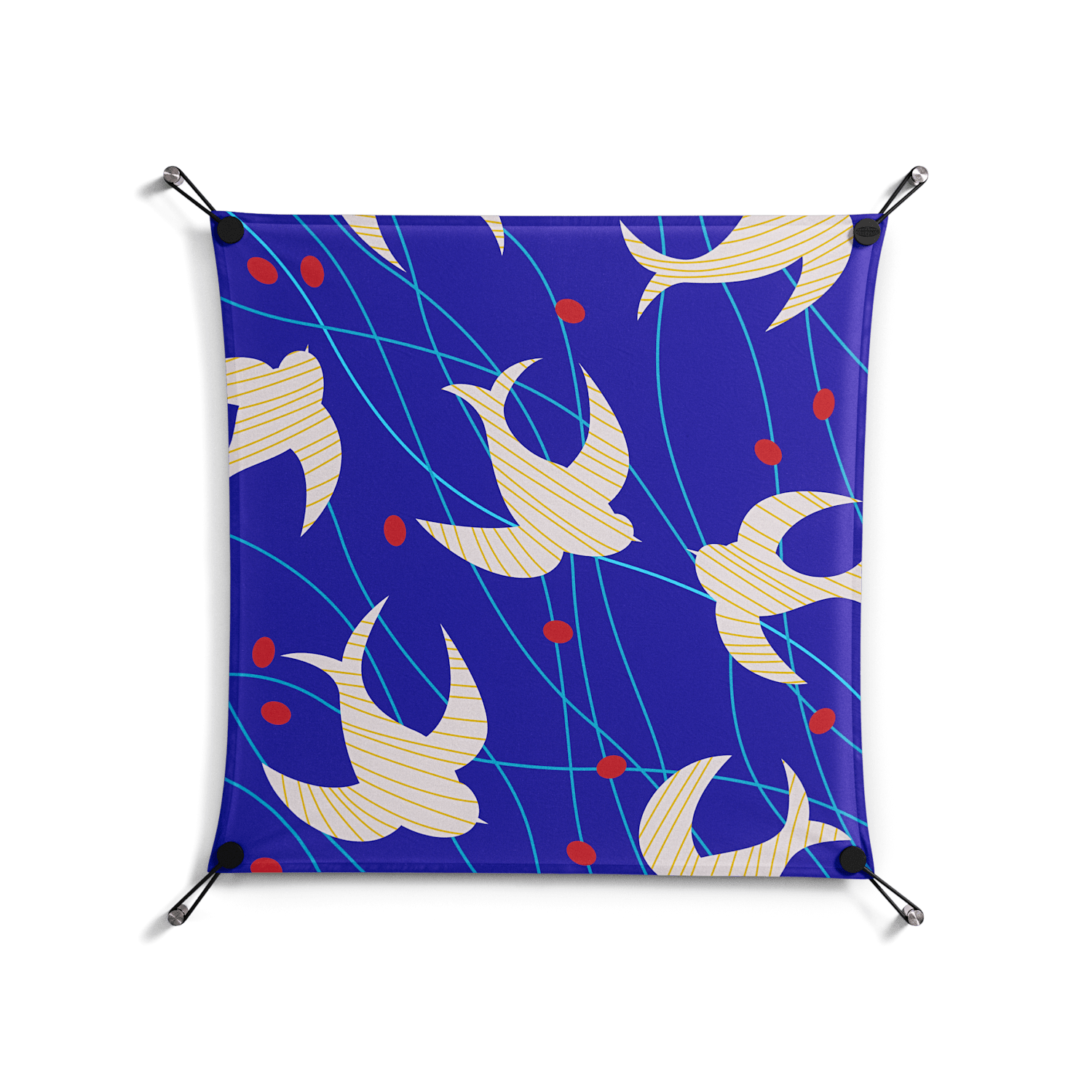 Birds A - Work On Wall - Heather Zhou - Black - 70 x 70 cm – Workdeco