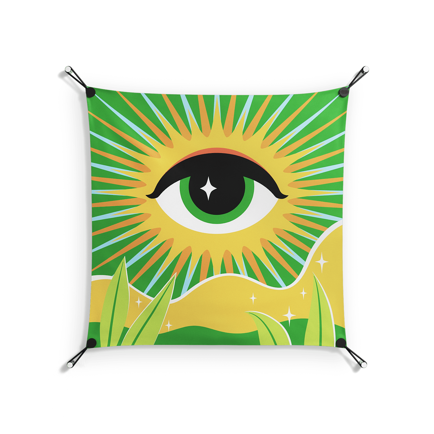 Curiosity - Work On Wall - Heather Zhou - Orange - 70 x 70 cm