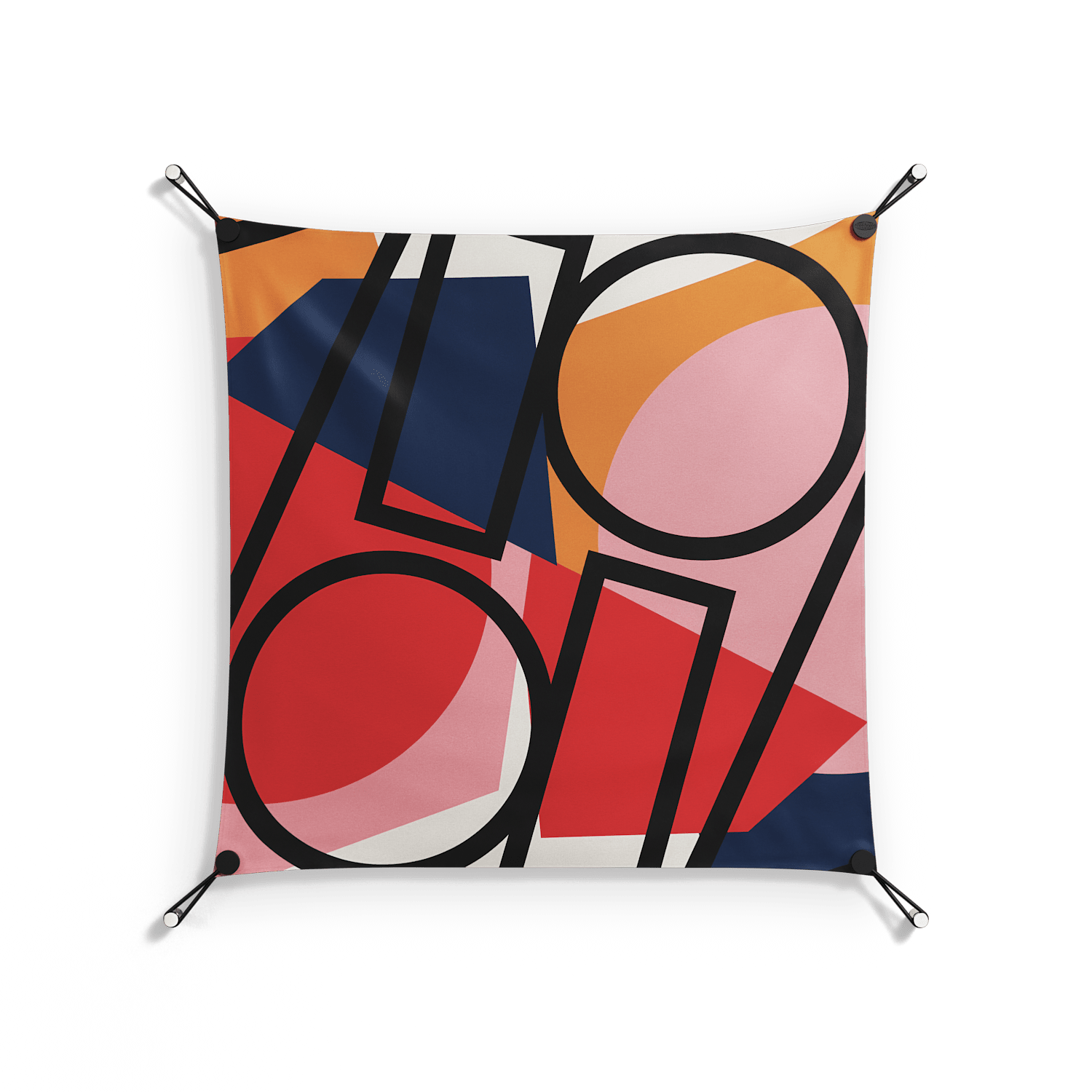 Fuerte - Work On Wall - Vratislav Pecka - Orange - 70 x 70 cm