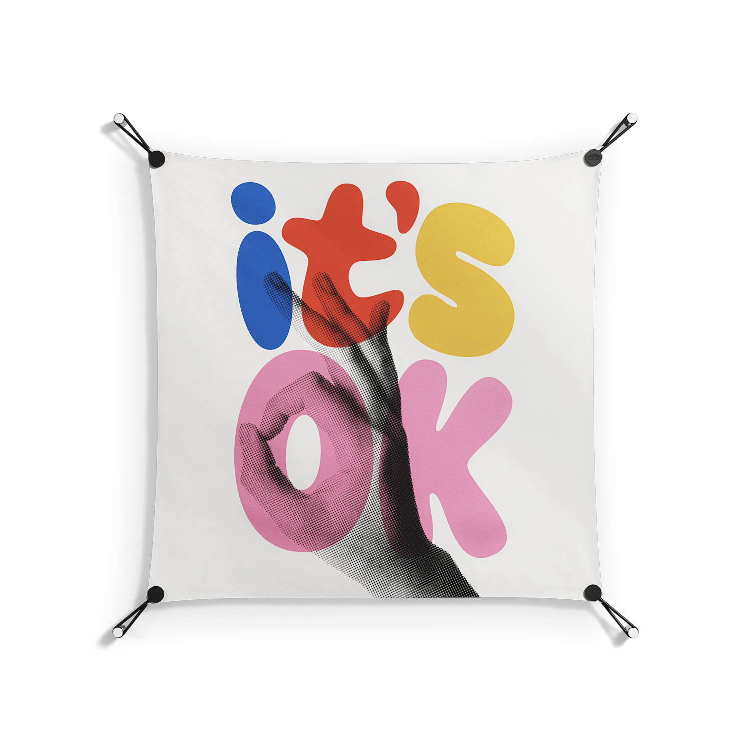 Its Ok - Work On Wall - Vratislav Pecka - Silver - 70 x 70 cm