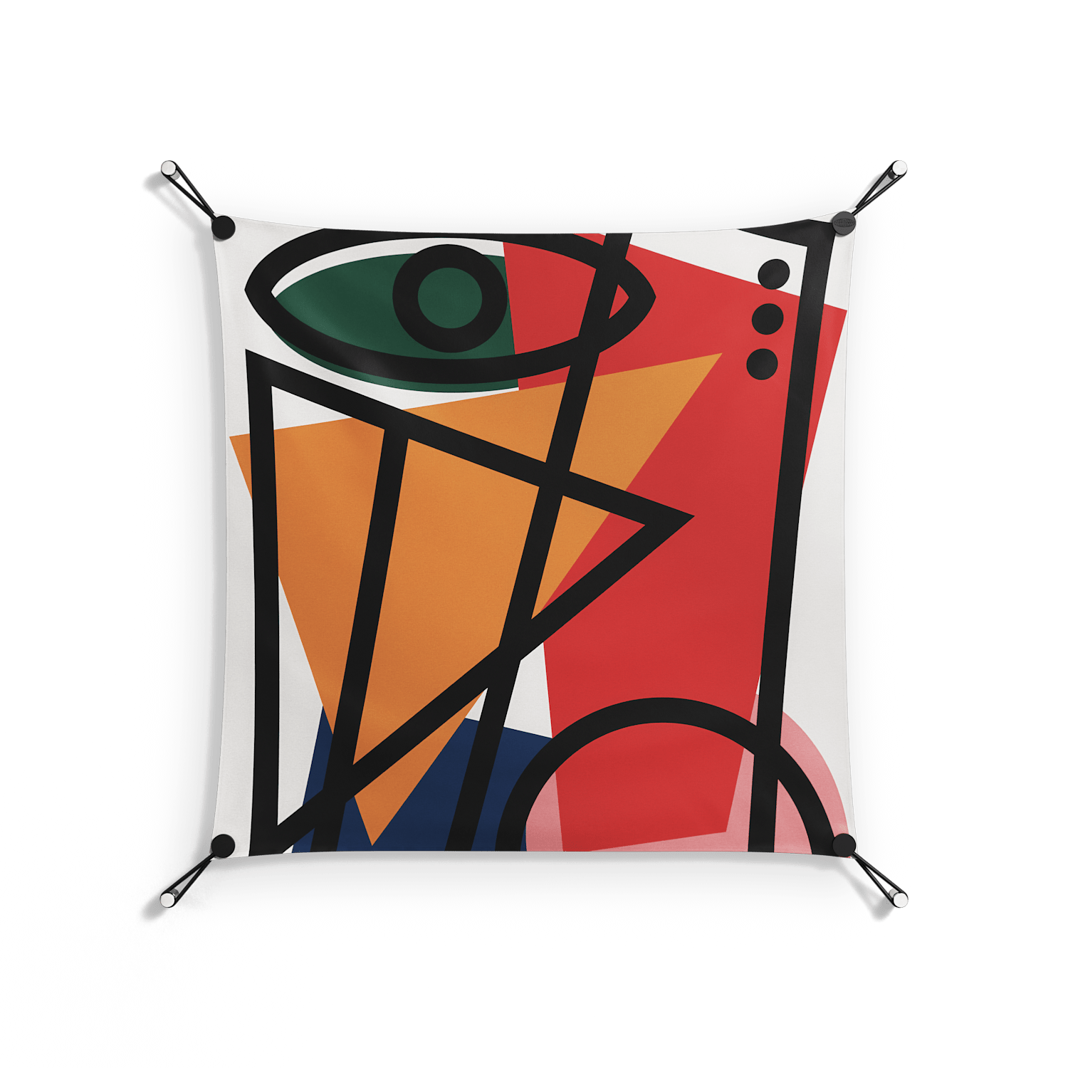 Misplaced - Work On Wall - Vratislav Pecka - Black - 70 x 70 cm