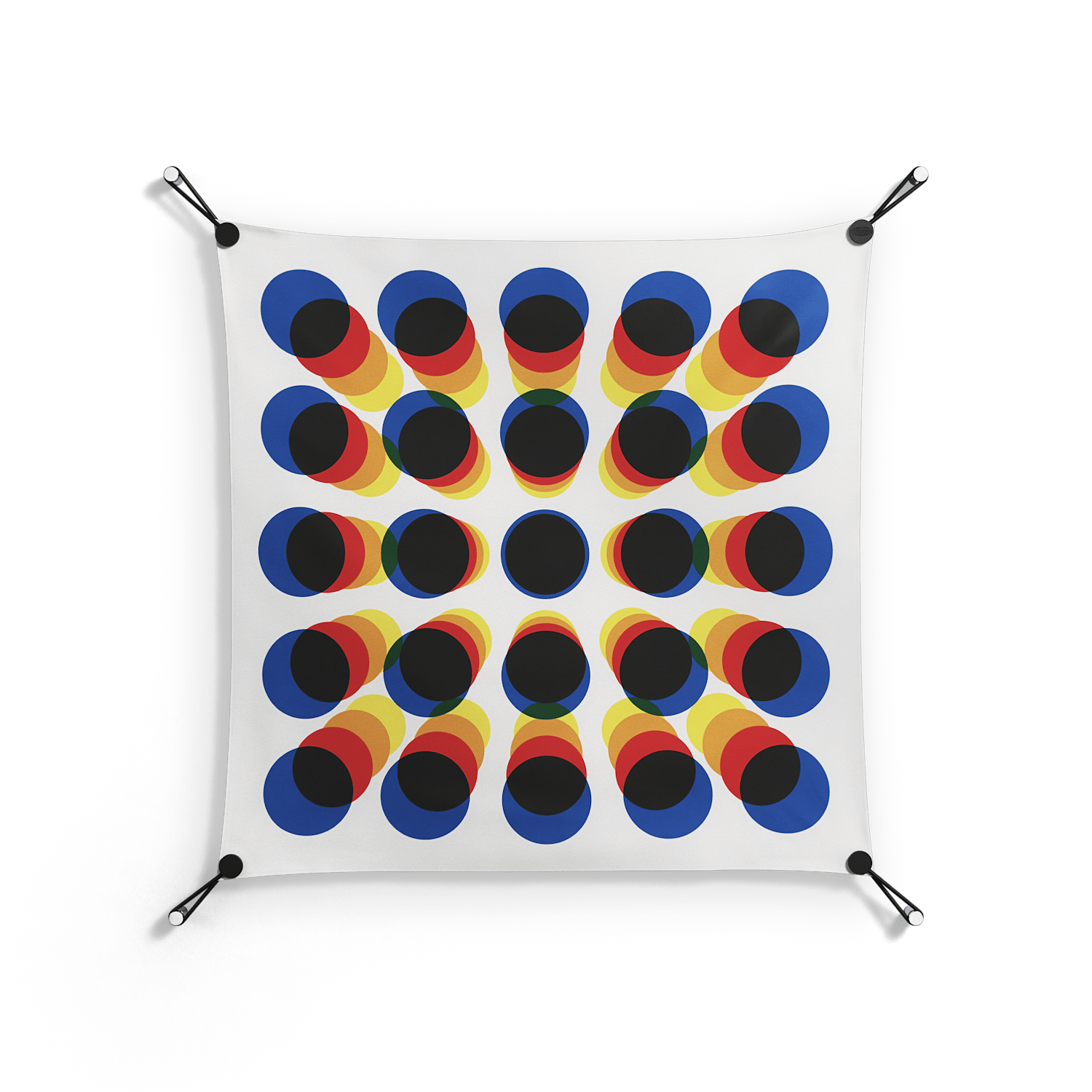 Perspektiva - Work On Wall - Vratislav Pecka - Orange - 70 x 70 cm