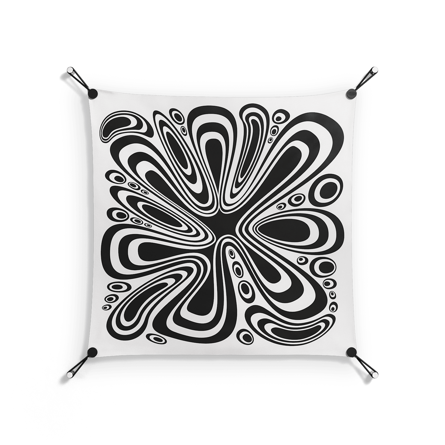 Splash of Black - Work On Wall - Vratislav Pecka - Black - 70 x 70 cm