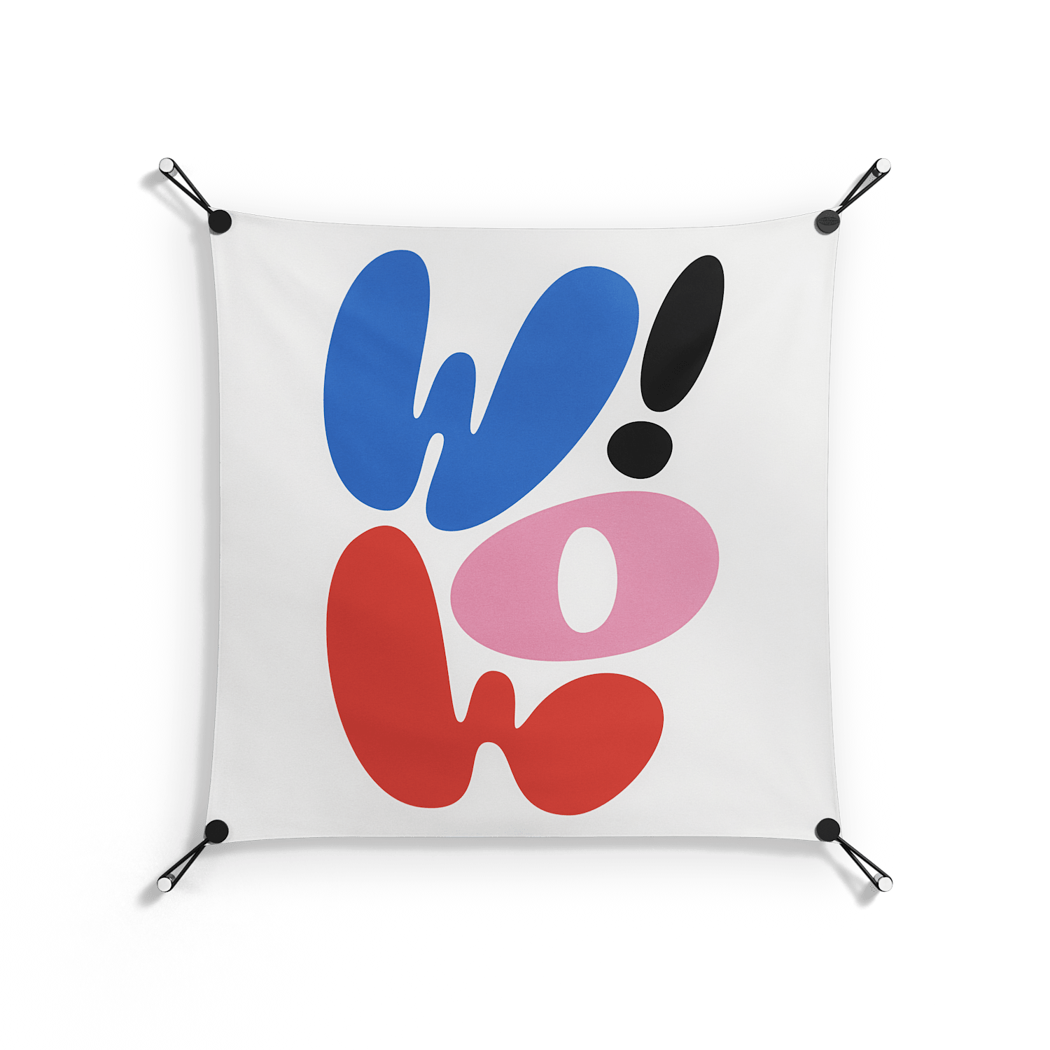 Wow - Work On Wall - Vratislav Pecka - Orange - 70 x 70 cm