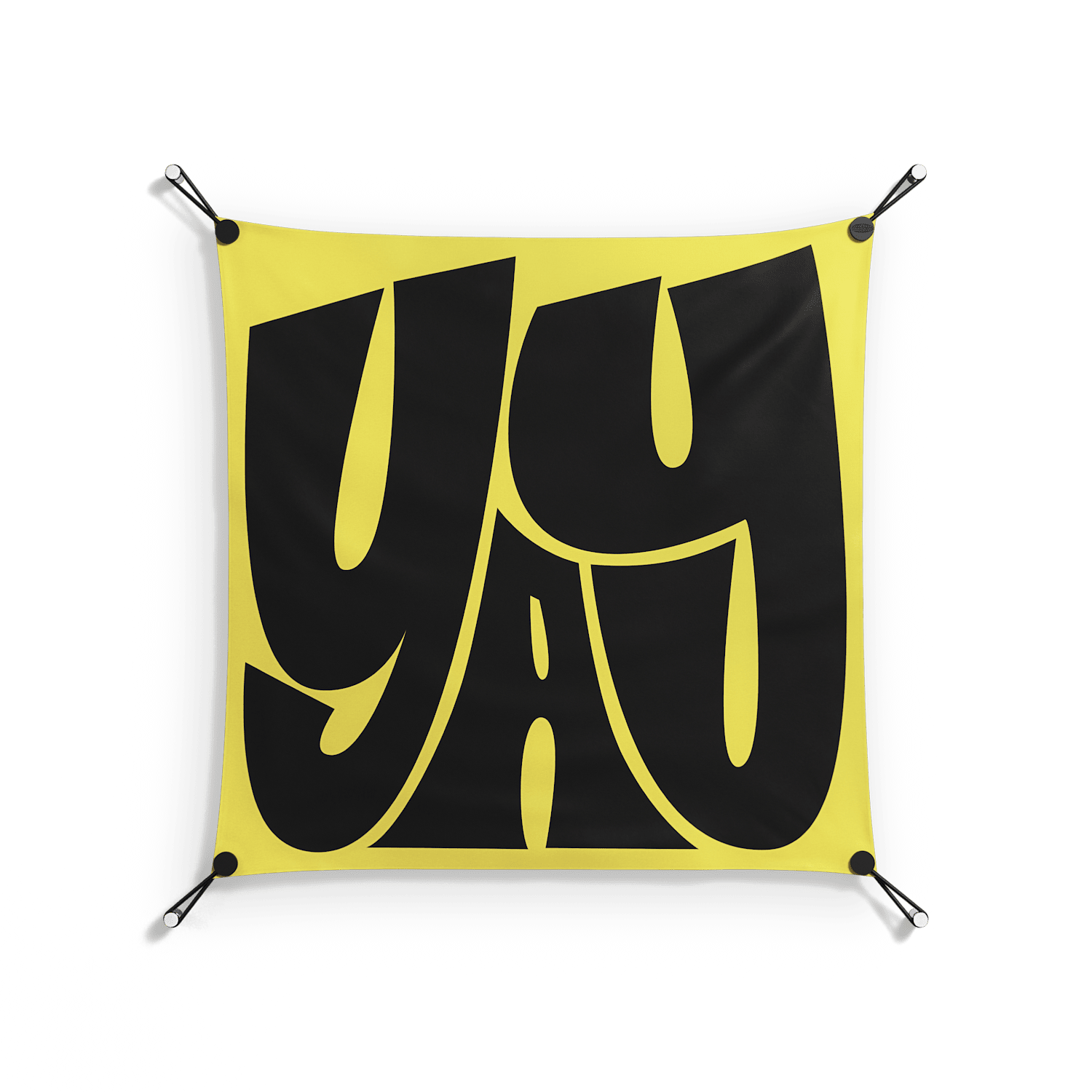 Yay - Work On Wall - Vratislav Pecka - Orange - 70 x 70 cm