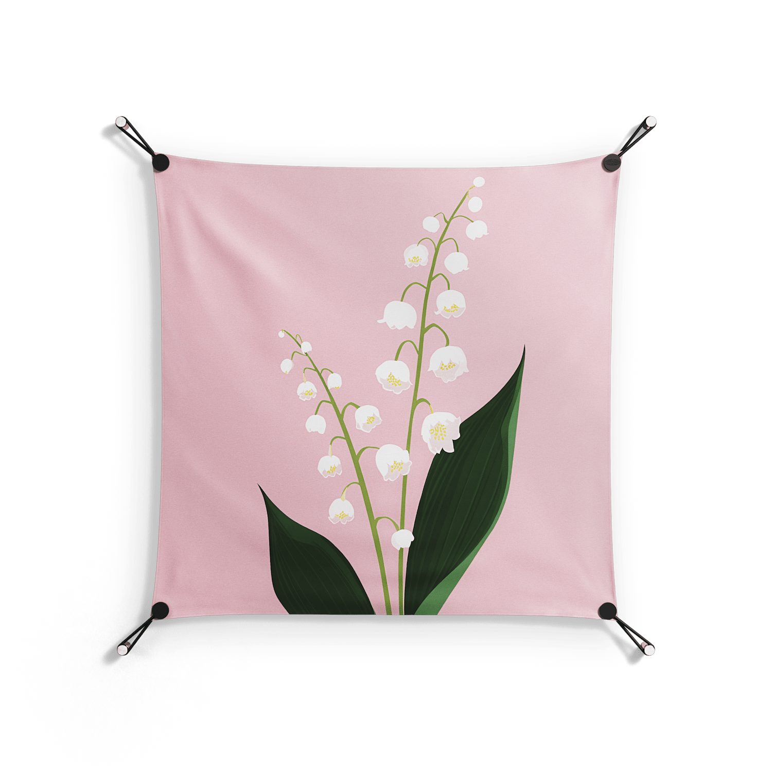 Kalas Konvalj - Work On Wall - Nur Rydberg - Orange - 70 x 70 cm