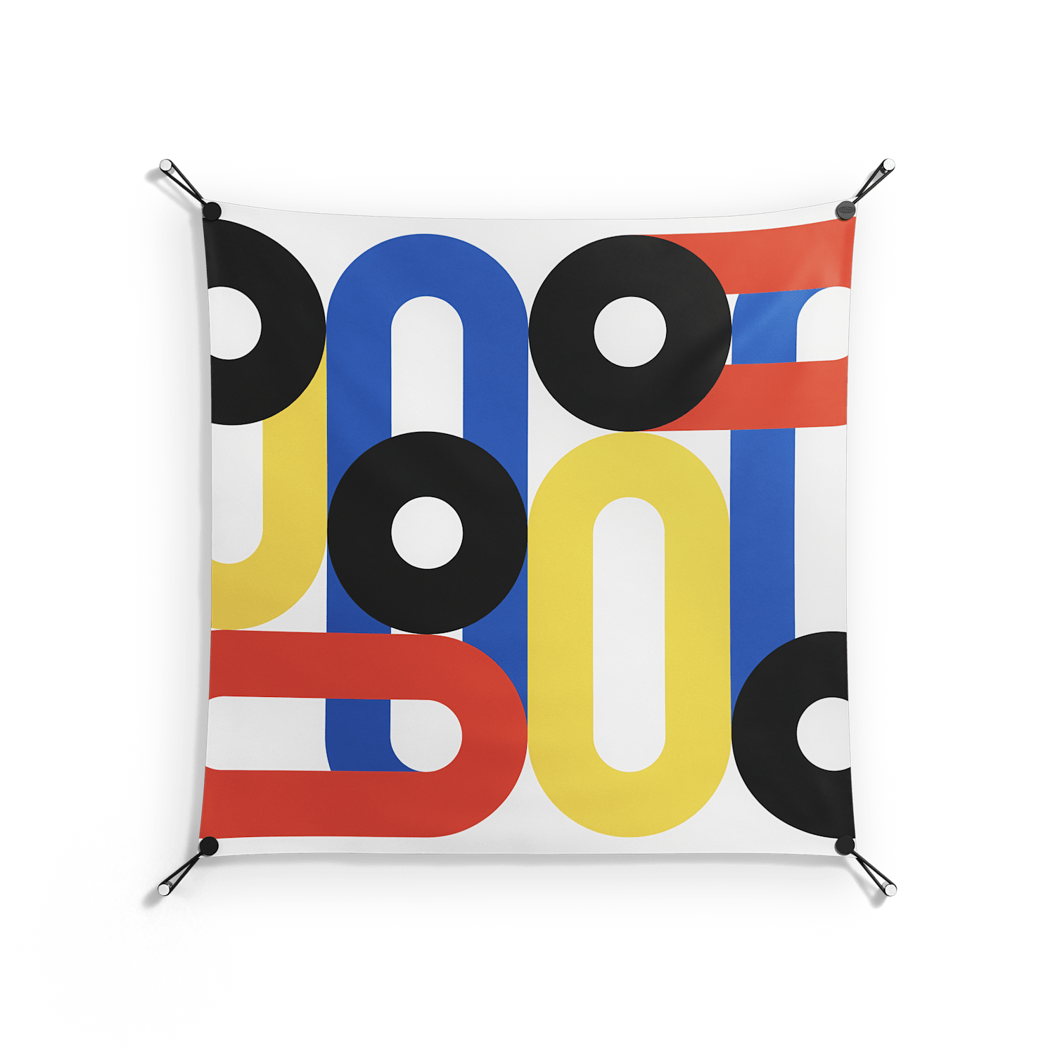 Arial - Work On Wall - Vratislav Pecka - Orange - 90 x 90 cm