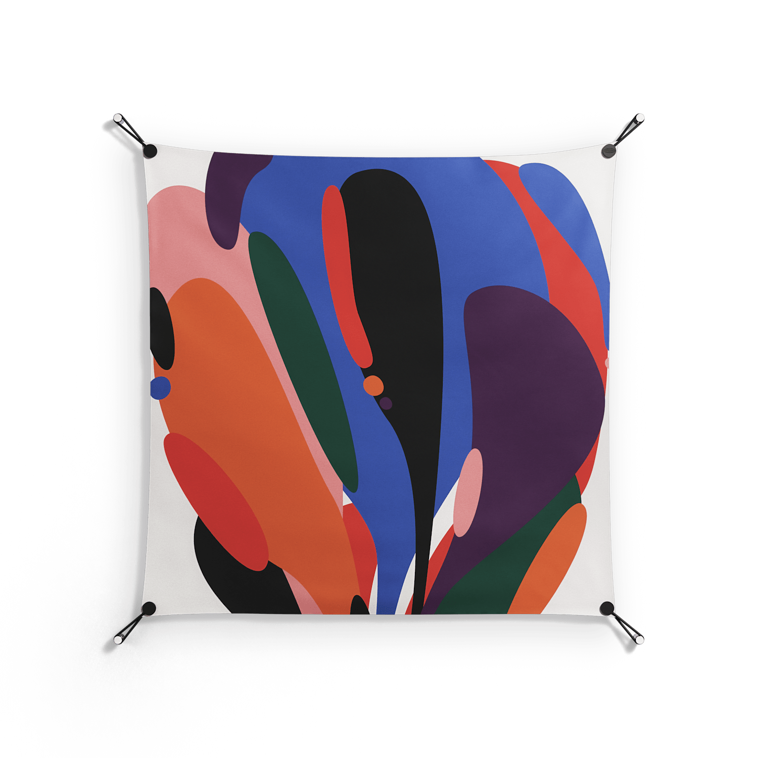 Balloons - Work On Wall - Vratislav Pecka - Black - 90 x 90 cm