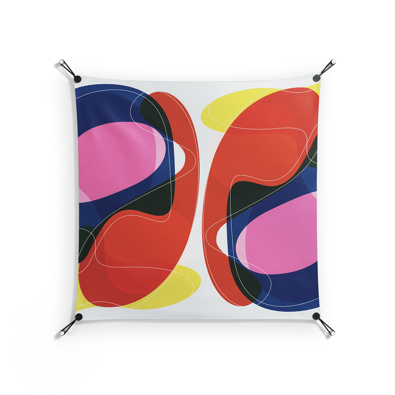 Blends - Work On Wall - Vratislav Pecka - Black - 90 x 90 cm