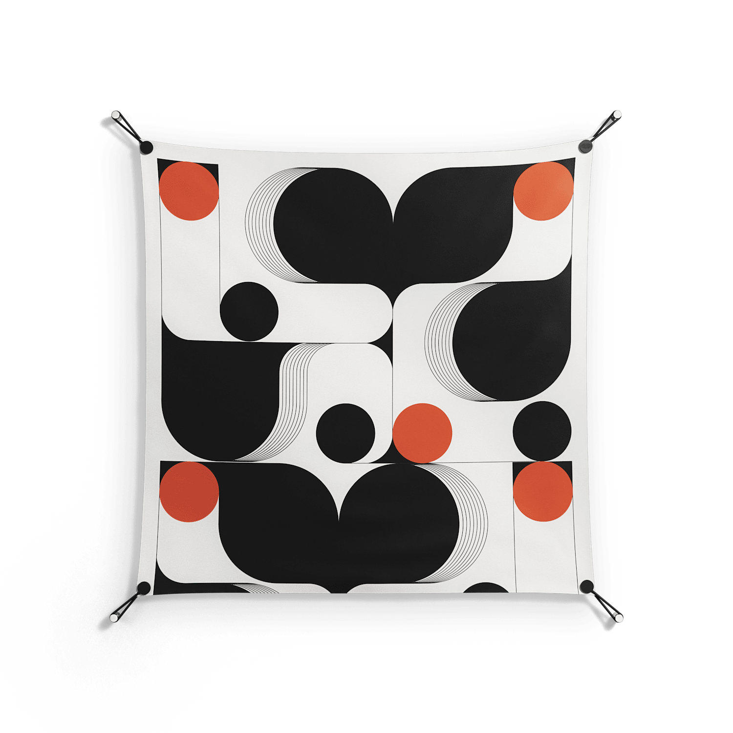 Conserto2 - Work On Wall - Vratislav Pecka - Black - 90 x 90 cm