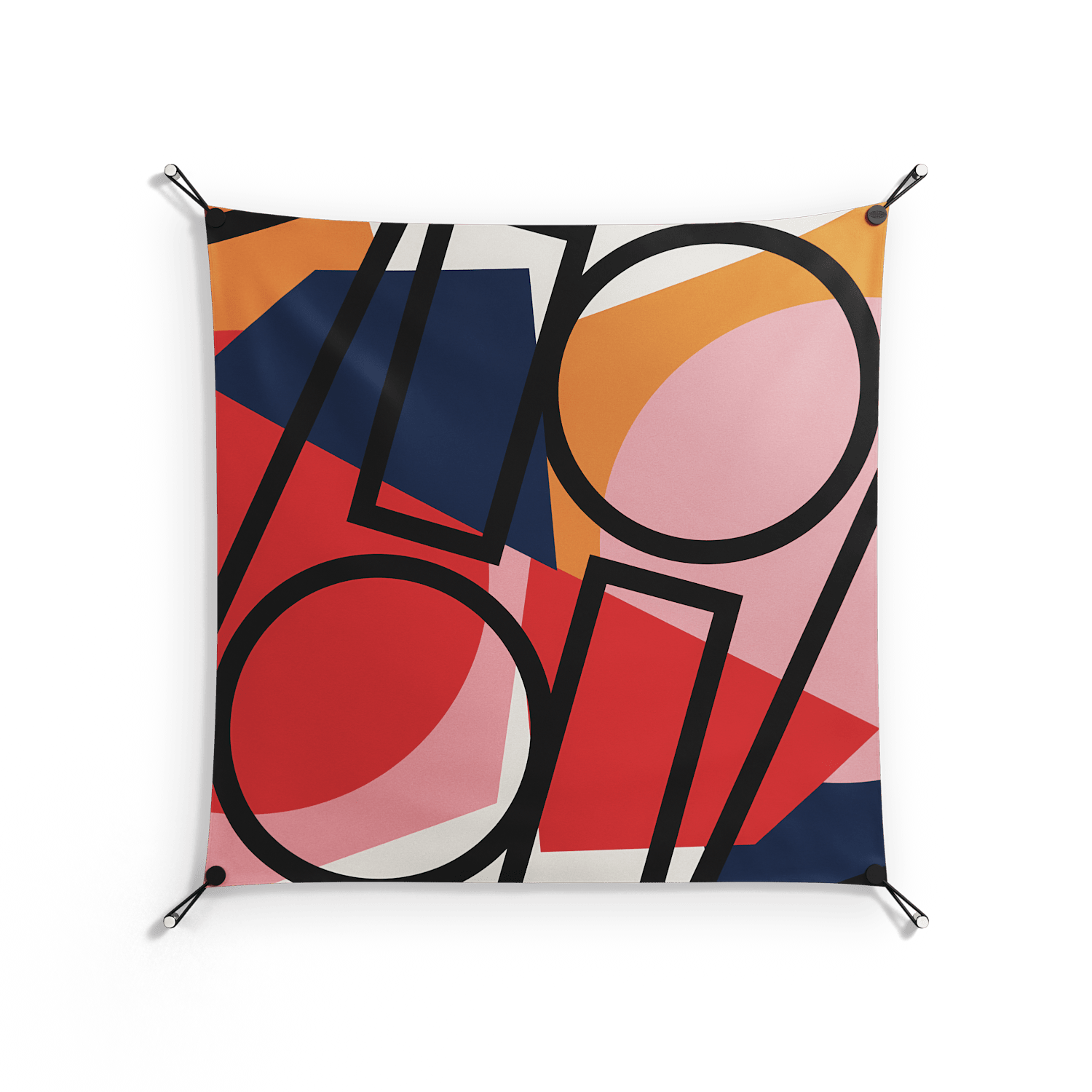 Fuerte - Work On Wall - Vratislav Pecka - Black - 90 x 90 cm