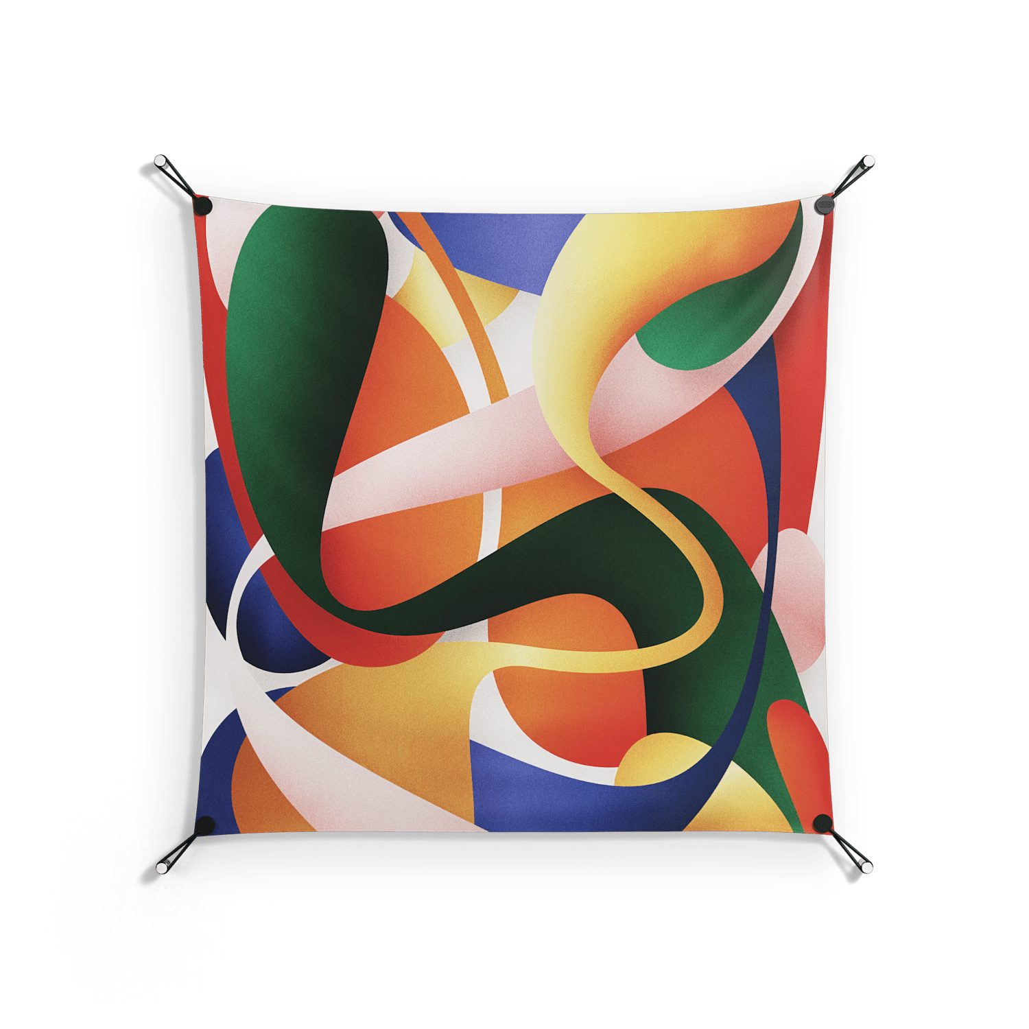 Gloss - Work On Wall - Vratislav Pecka - Black - 90 x 90 cm