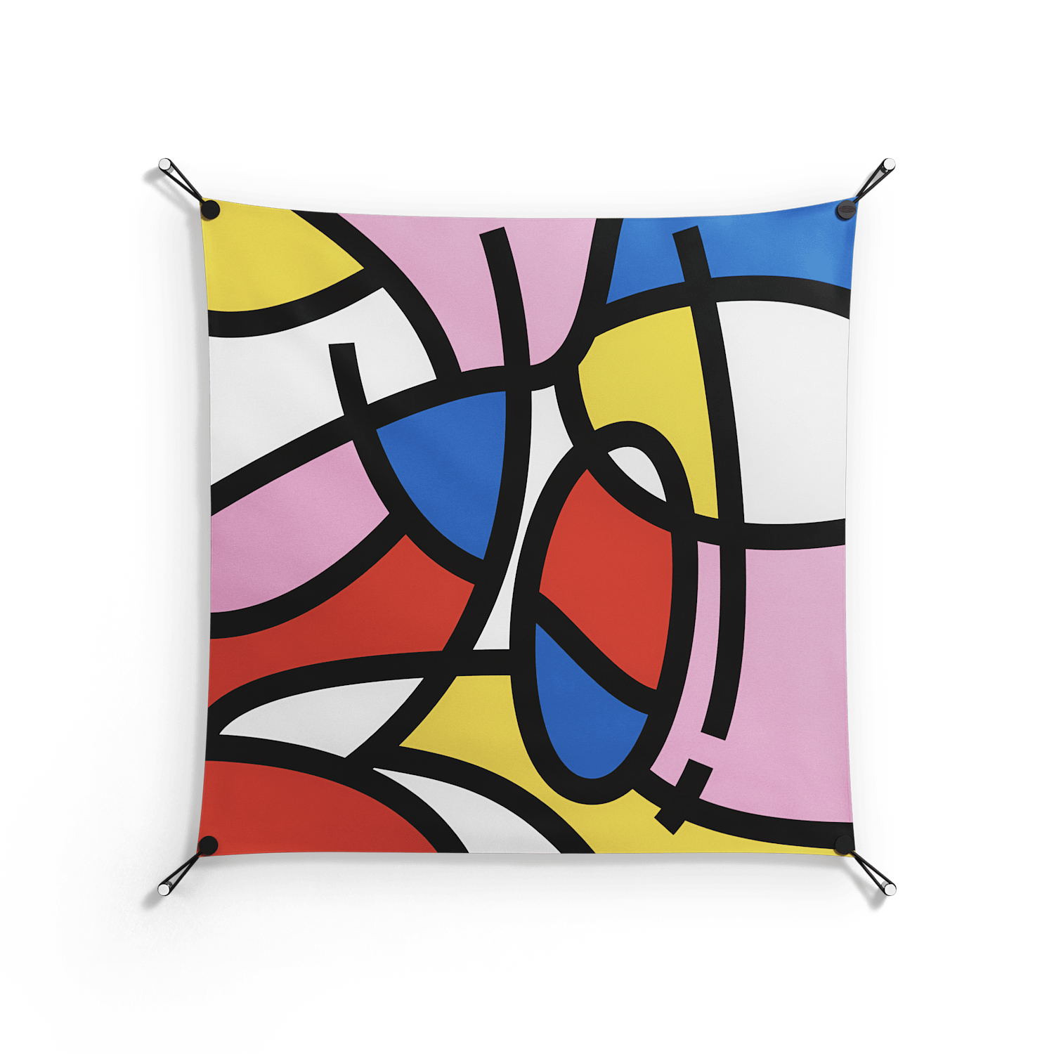 Yo - Work On Wall - Vratislav Pecka - Black - 90 x 90 cm