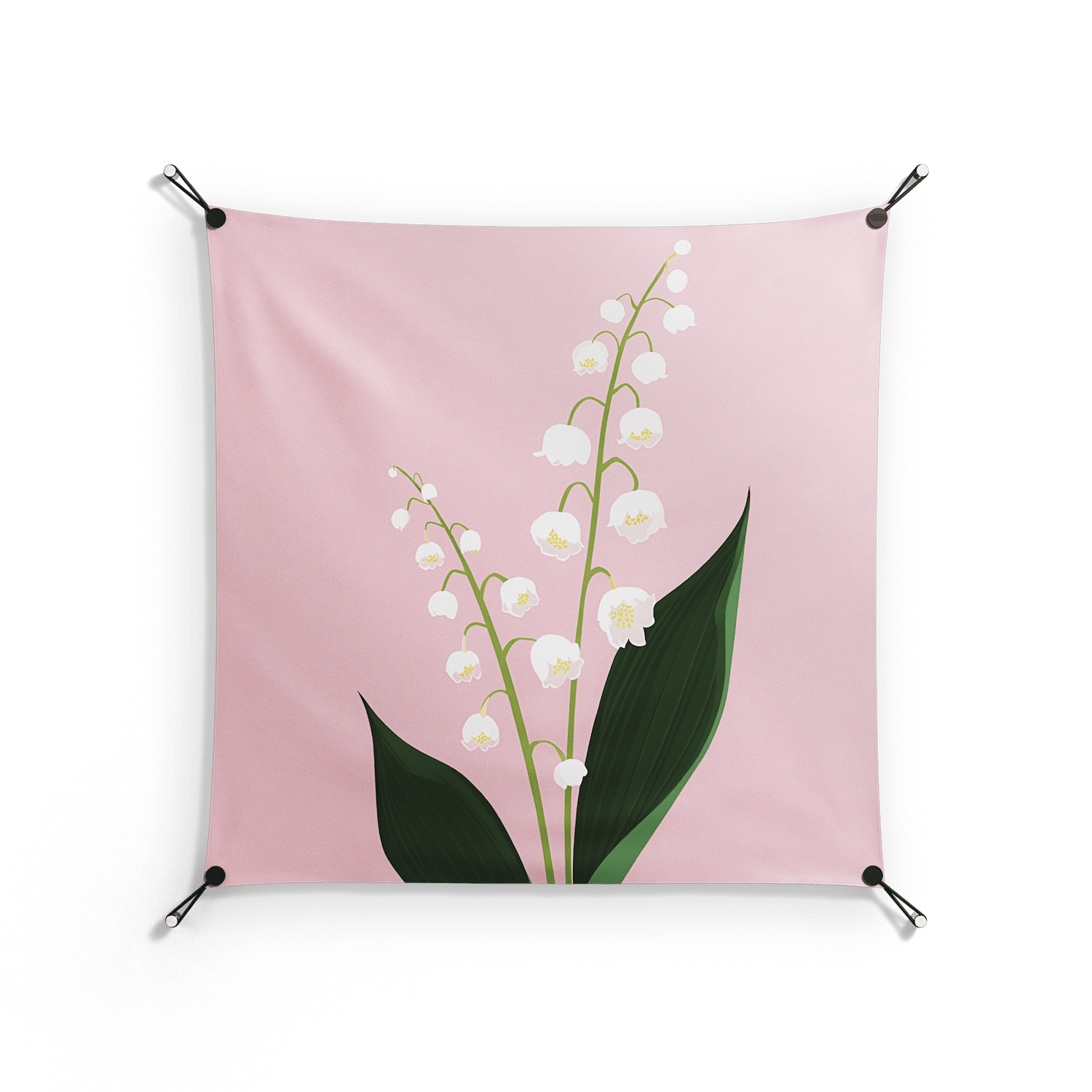 Kalas Konvalj - Work On Wall - Nur Rydberg - Orange - 90 x 90 cm