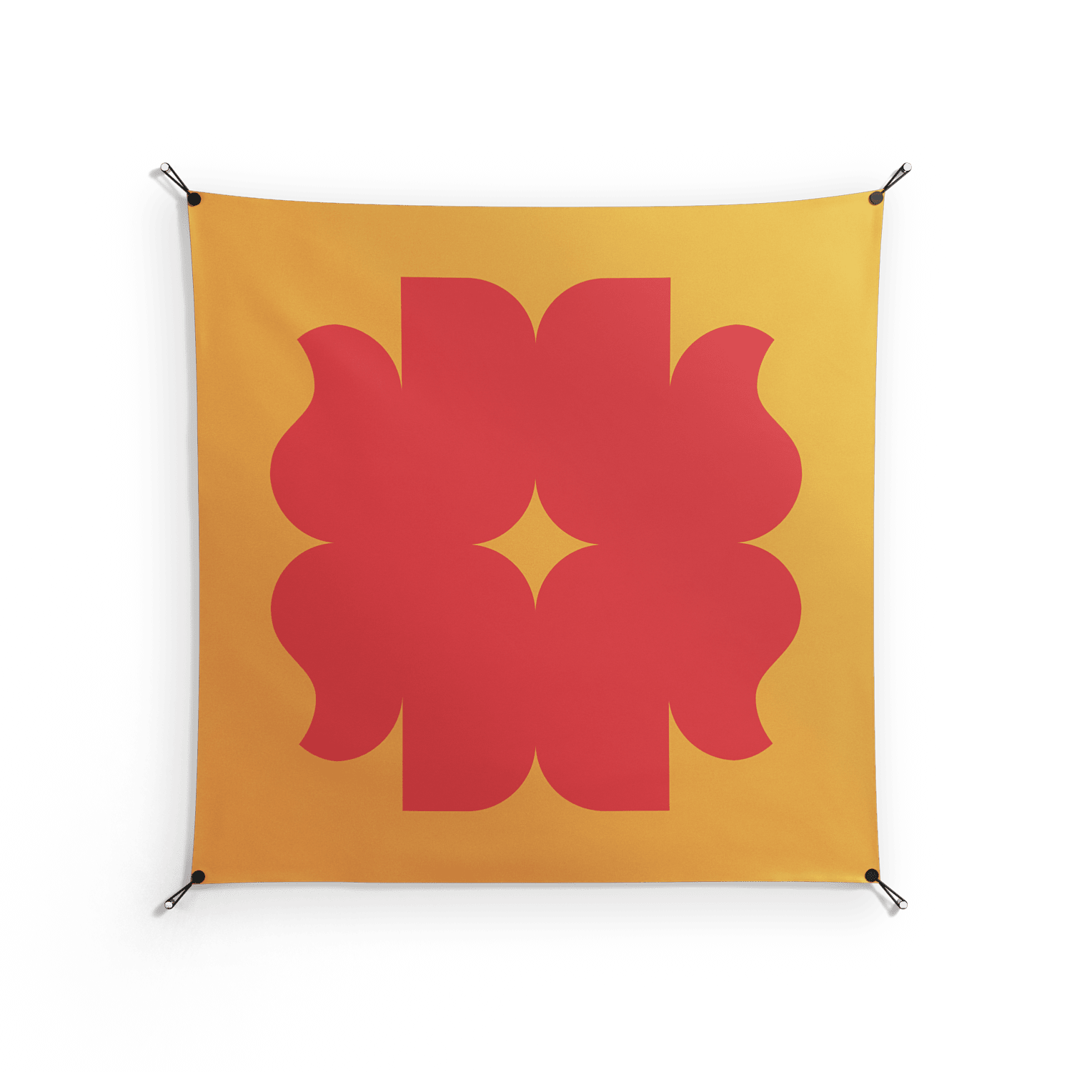 Phonix - Work On Wall - Linus Lohoff - Black - 140 x 140 cm