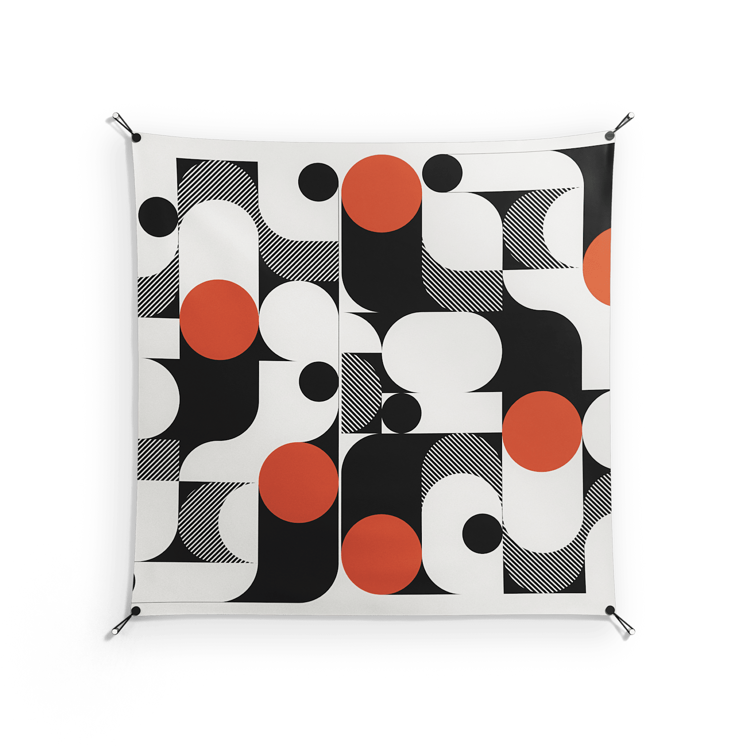 Conserto - Work On Wall - Vratislav Pecka - Black - 140 x 140 cm