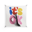 Its Ok - Work On Wall - Vratislav Pecka - Orange - 140 x 140 cm