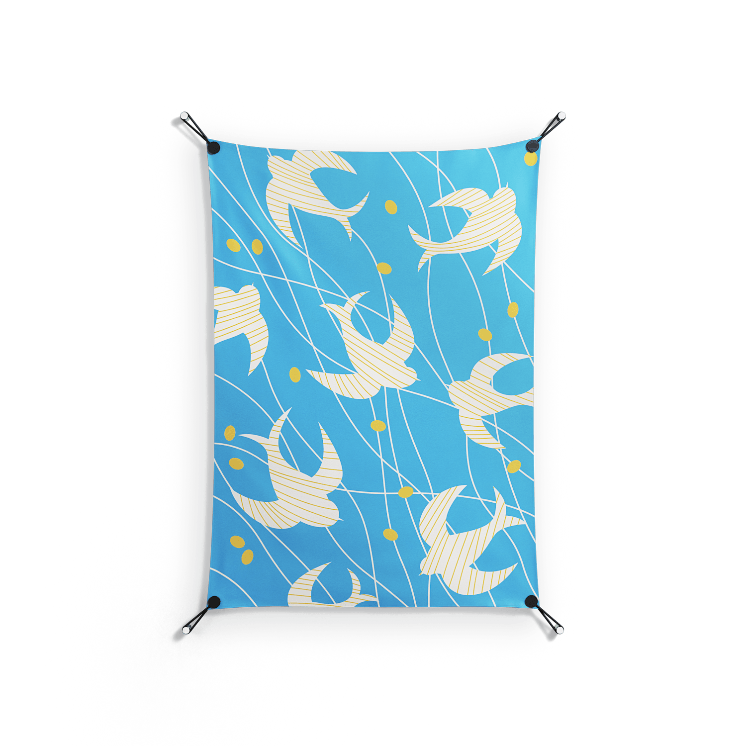 Birds B - Work On Wall - Heather Zhou - Orange - 70 x 100 cm