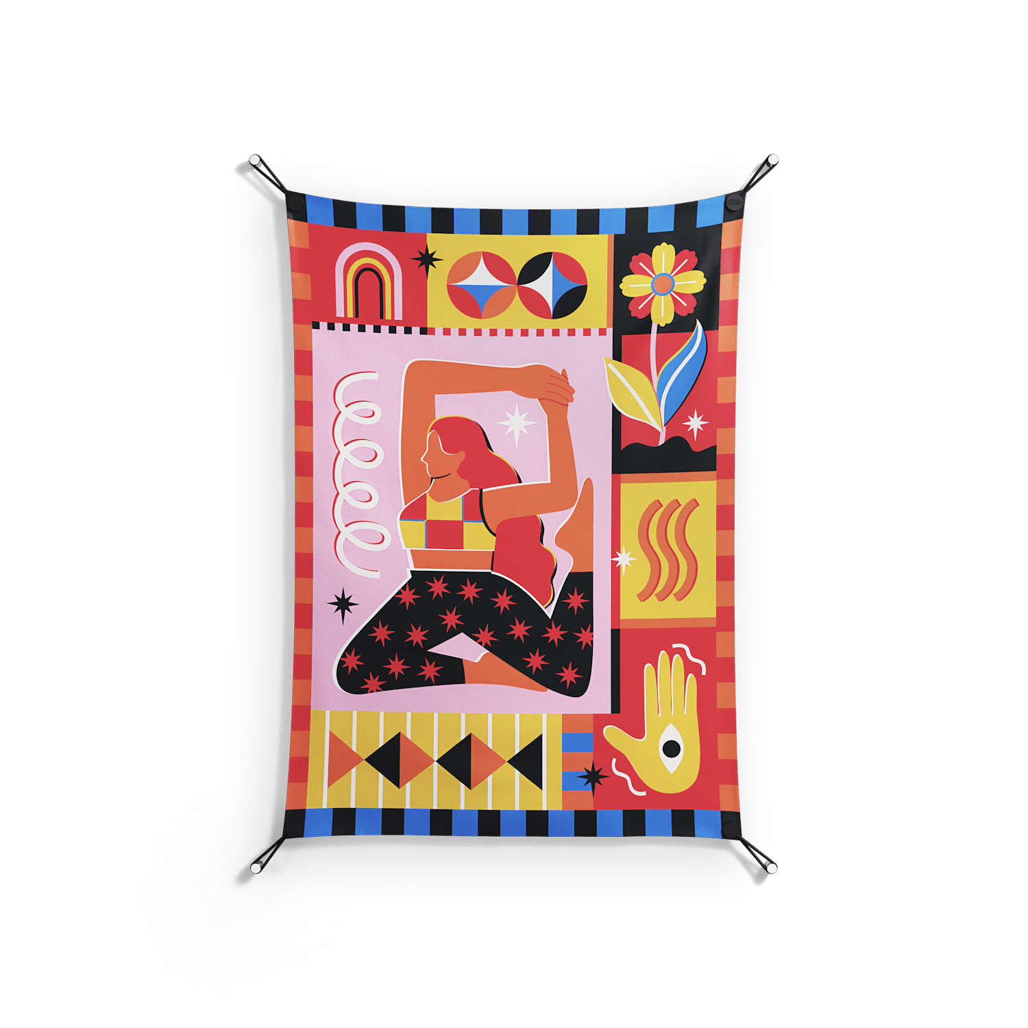 Yoga - Work on Wall - Heather Zhou - Black - 70 x 100 cm