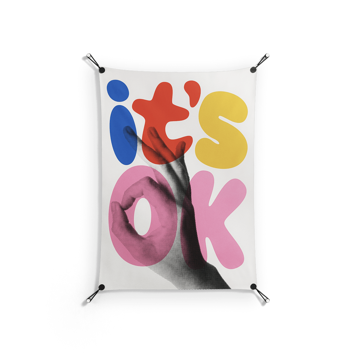 Its Ok - Work On Wall - Vratislav Pecka - Silver - 70 x 100 cm