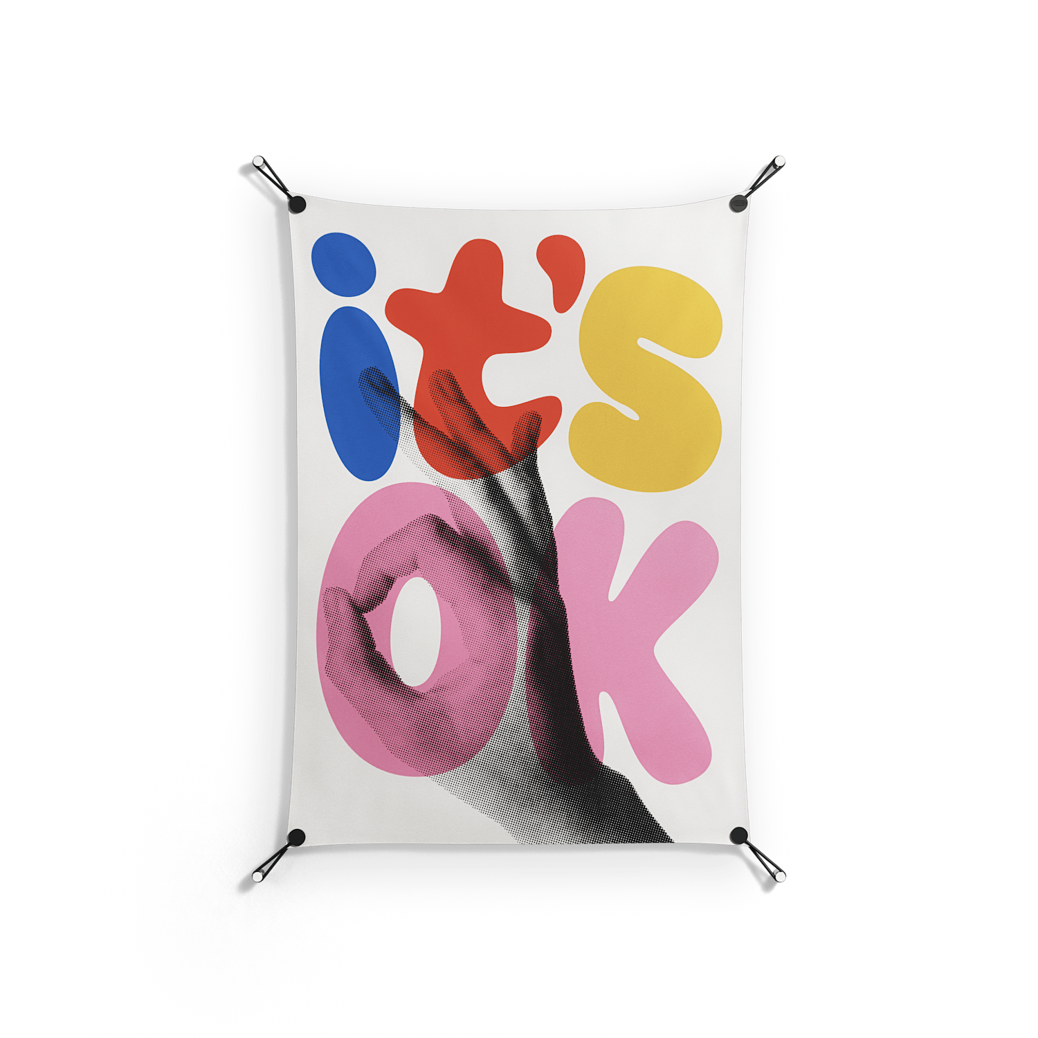 Its Ok - Work On Wall - Vratislav Pecka - Orange - 70 x 100 cm