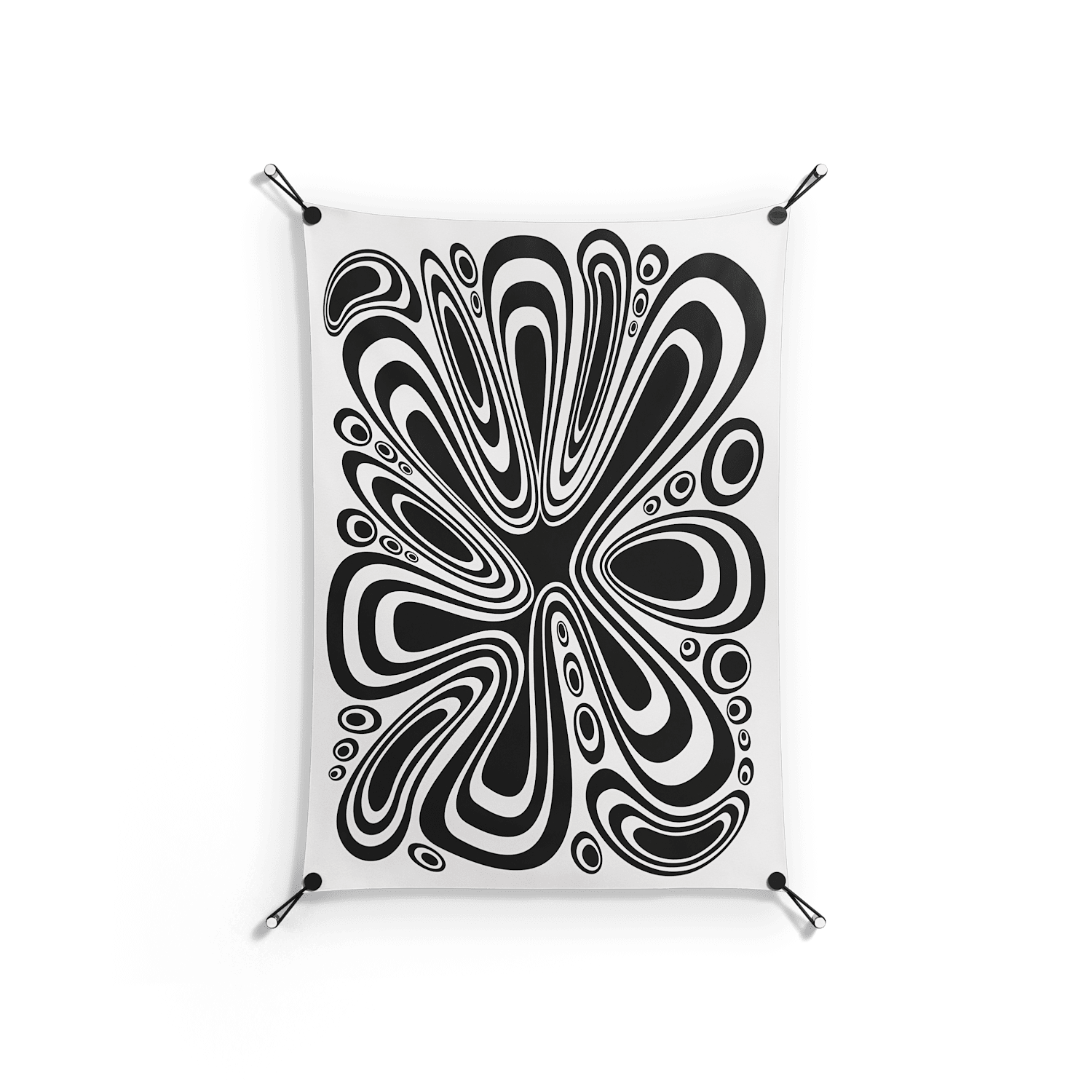 Splash of Black - Work On Wall - Vratislav Pecka - Silver - 70 x 100 cm