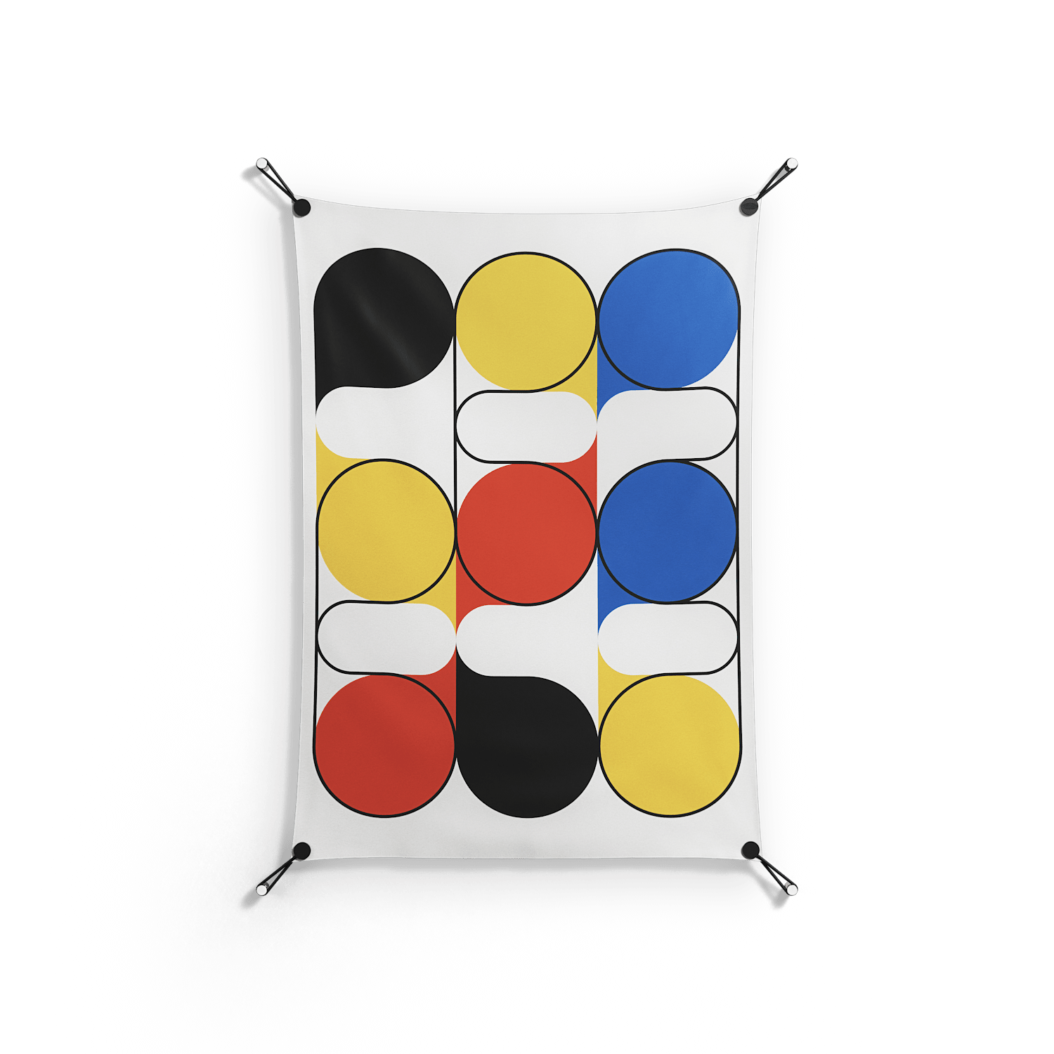 Springs - Work On Wall - Vratislav Pecka - Black - 70 x 100 cm