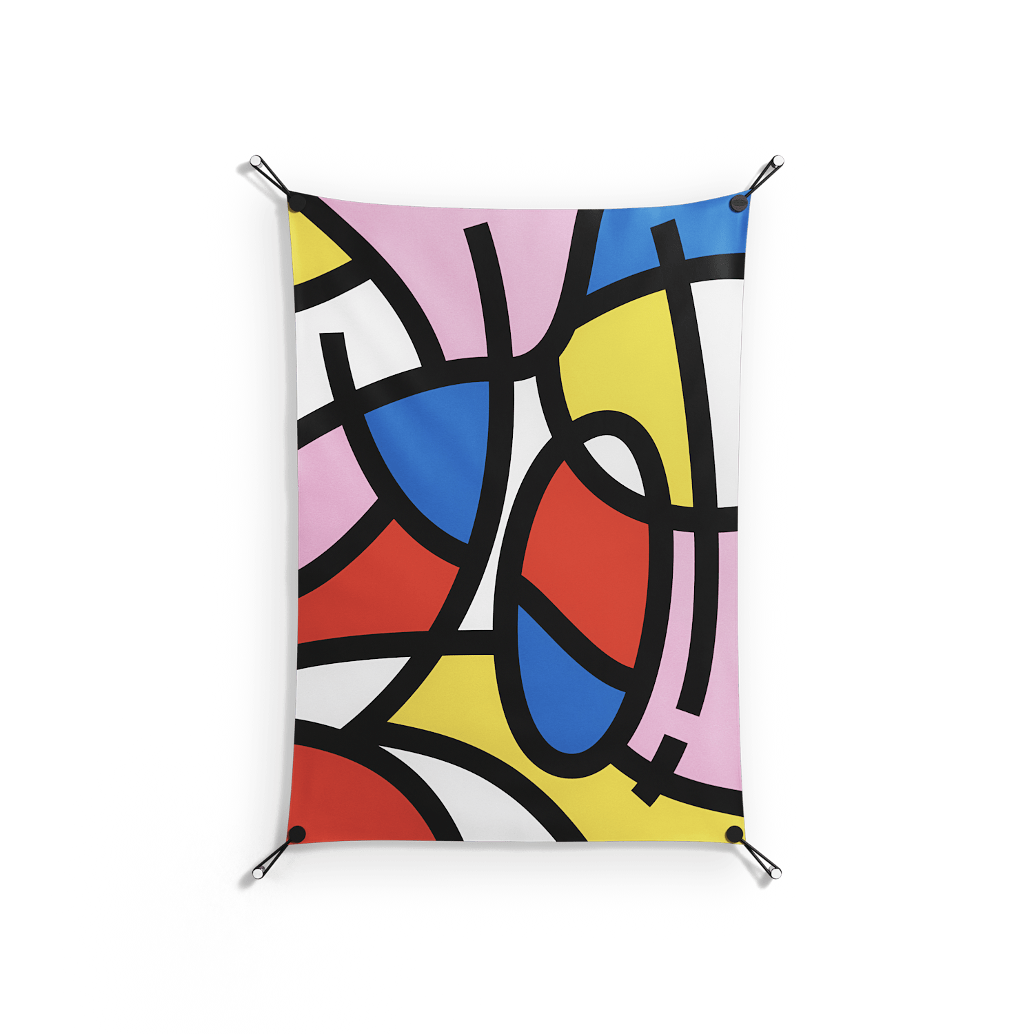 Yo - Work On Wall - Vratislav Pecka - Silver - 70 x 100 cm