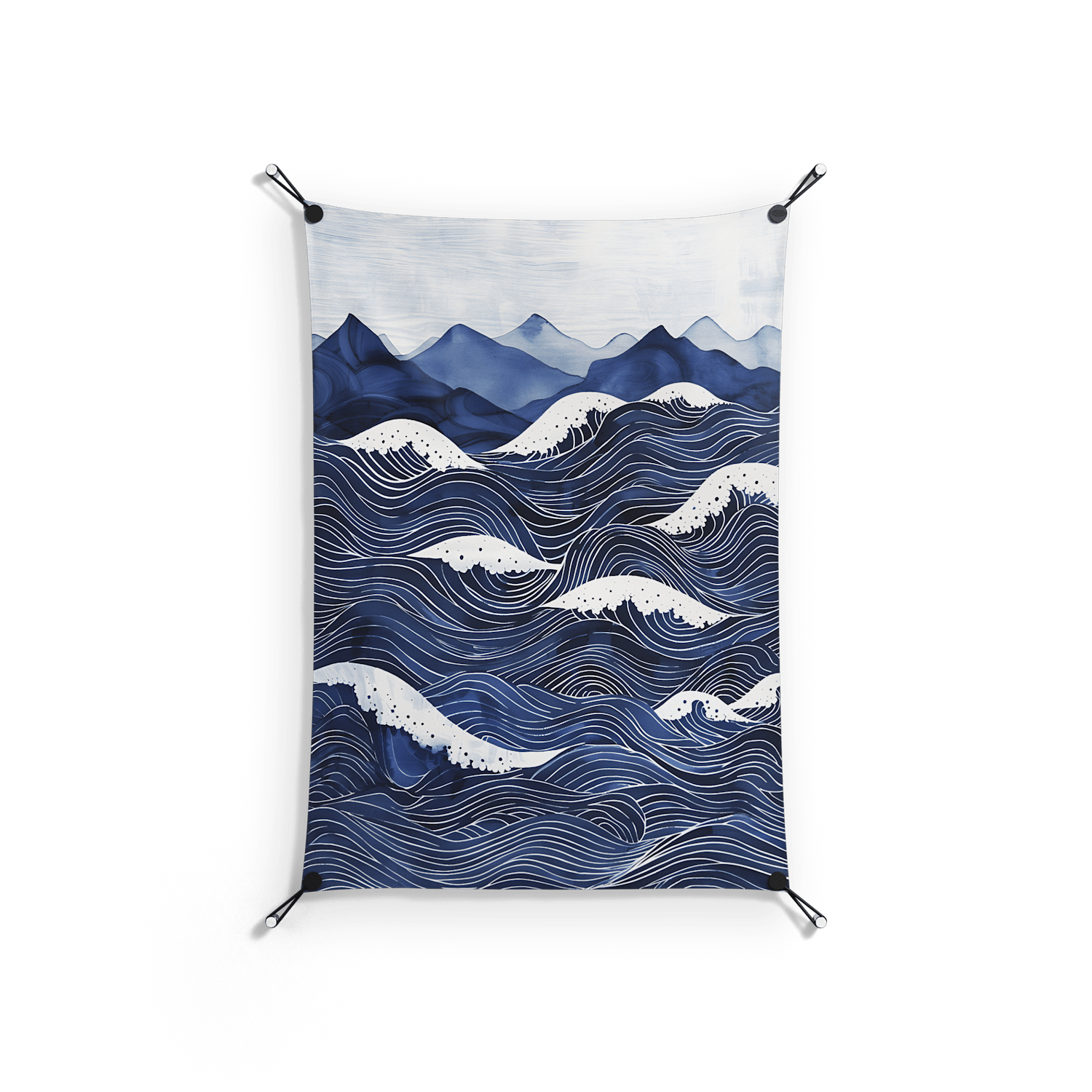 Dalgalar - Work On Wall - Nur Rydberg - Silver - 70 x 100 cm