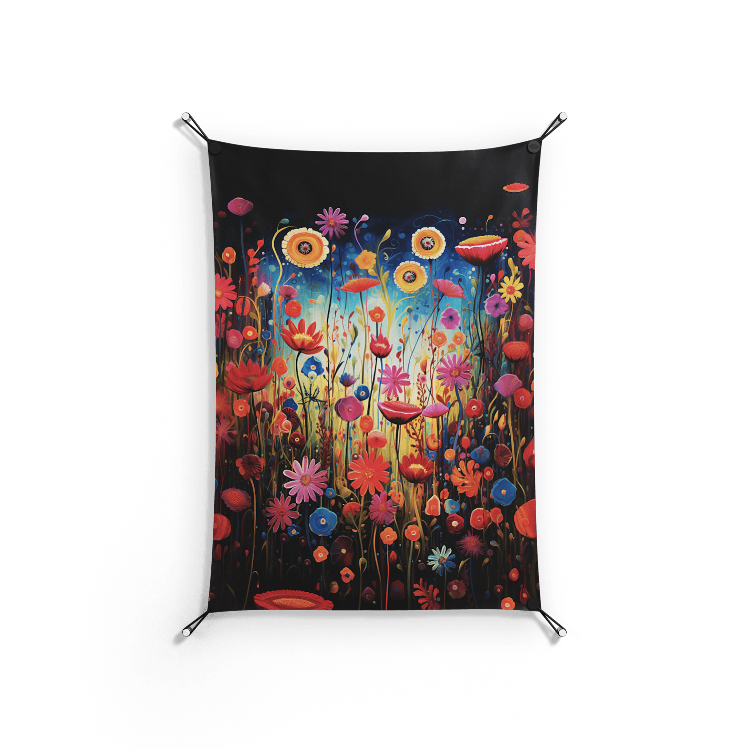 Greatful Meadow - Work On Wall - Nur Rydberg - Orange - 70 x 100 cm