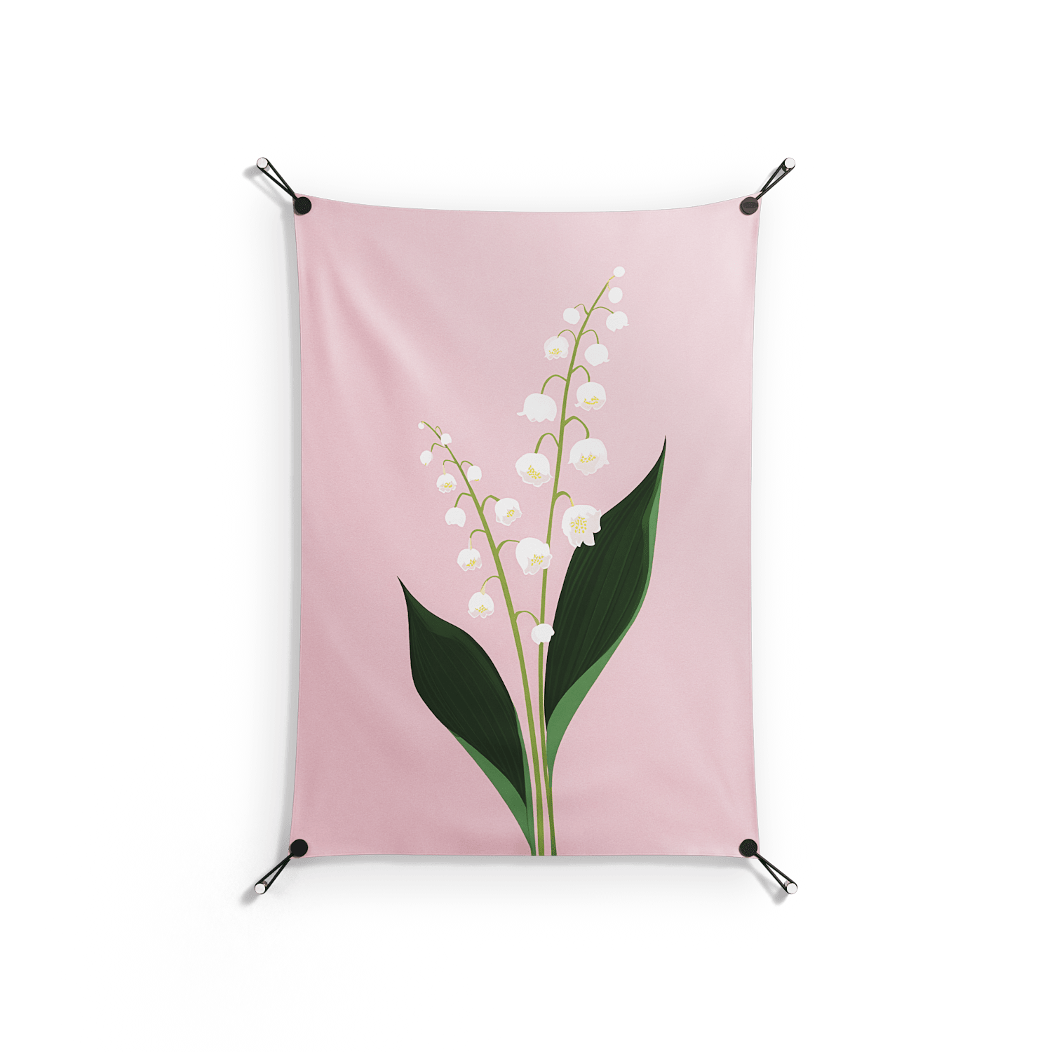 Kalas Konvalj - Work On Wall - Nur Rydberg - Silver - 70 x 100 cm