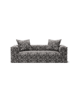 NOMAD - 2 Seat - Chenille Jacquard Zebra Black White
