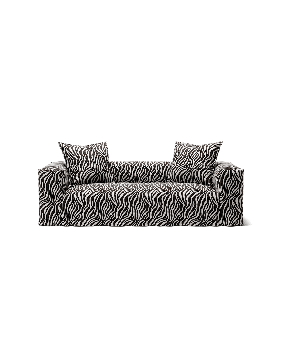 NOMAD - 2 Seat - Chenille Jacquard Zebra Black White
