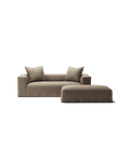 NOMAD - 2 Seater with Pouf - Pure Linen Natural