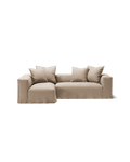 NOMAD - 3 Seater with Chaise Lounge - Left - Brushed Cotton Sandy Beige