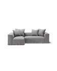 NOMAD - 3 Seater with Chaise Lounge - Left - Brushed Cotton Light Gray
