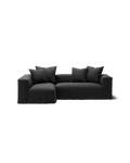 NOMAD - 3 Seater with Chaise Lounge - Left - Pure Linen Dark Charcoal