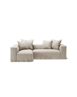 NOMAD - 3 Seater with Chaise Lounge - Left - Pure Linen Off-White