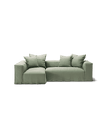 NOMAD - 3 Seater with Chaise Lounge - Left - Pure Linen Vivid Green