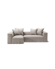 NOMAD - 3 Seater with Chaise Lounge - Left - Textured Blend Beige
