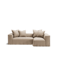 NOMAD - 3 Seater with Chaise Lounge - Right - Brushed Cotton Sandy Beige