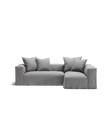 NOMAD - 3 Seater with Chaise Lounge - Right - Brushed Cotton Light Gray