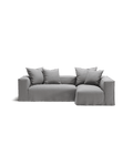 NOMAD - 3 Seater with Chaise Lounge - Right - Brushed Cotton Light Gray