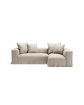 NOMAD - 3 Seater with Chaise Lounge - Right - Pure Linen Off-White