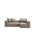 NOMAD - 3 Seater with Chaise Lounge - Right - Pure Linen Pale Gray
