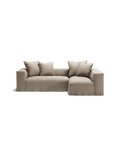 NOMAD - 3 Seater with Chaise Lounge - Right - Pure Linen Sandy Beige