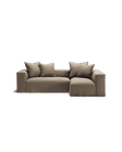 NOMAD - 3 Seater with Chaise Lounge - Right - Pure Linen Natural