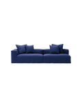 NOMAD - 3 Seat with open end - Right - Brushed Cotton Dark Blue