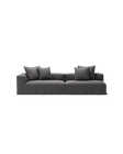 NOMAD - 3 Seat with open end - Right - Brushed Cotton Dark Gray
