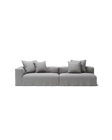 NOMAD - 3 Seat with open end - Right - Brushed Cotton Light Gray
